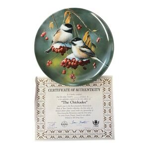 The Chickadee Birds Of Your Garden Collection Collectible Plate